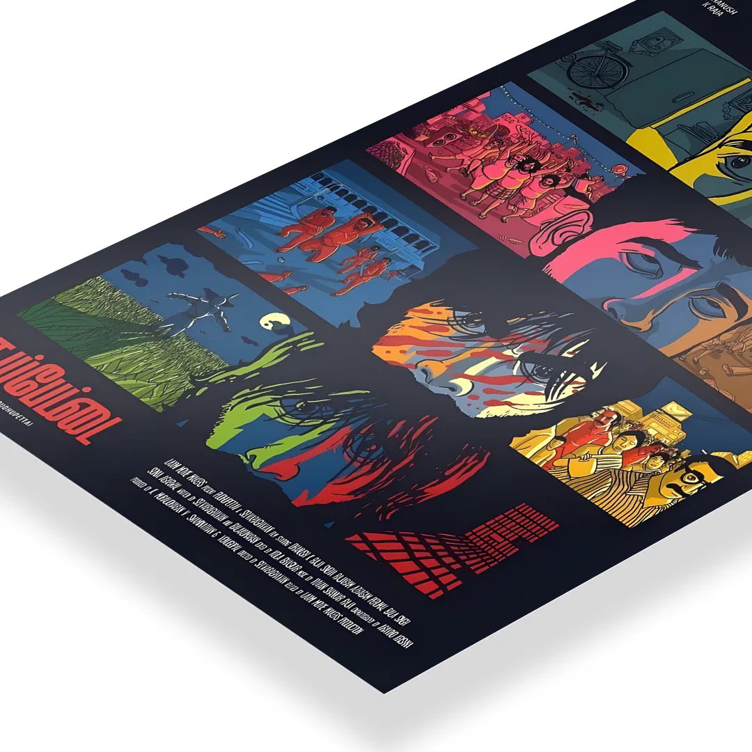 Pudhupettai 2006 V1 Original Movie art poster 3