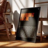 Rock Bottom Is A Gift Typography frame 3