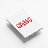 Romanticising The Chaos Typography canvas 5