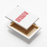 Romanticising The Chaos Typography canvas 6