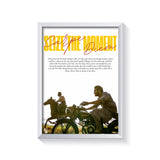 Seize The Moment frame white