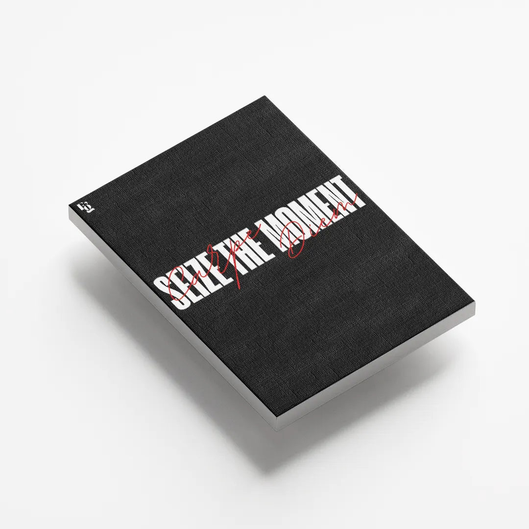 Seize The Moment Typography canvas 5