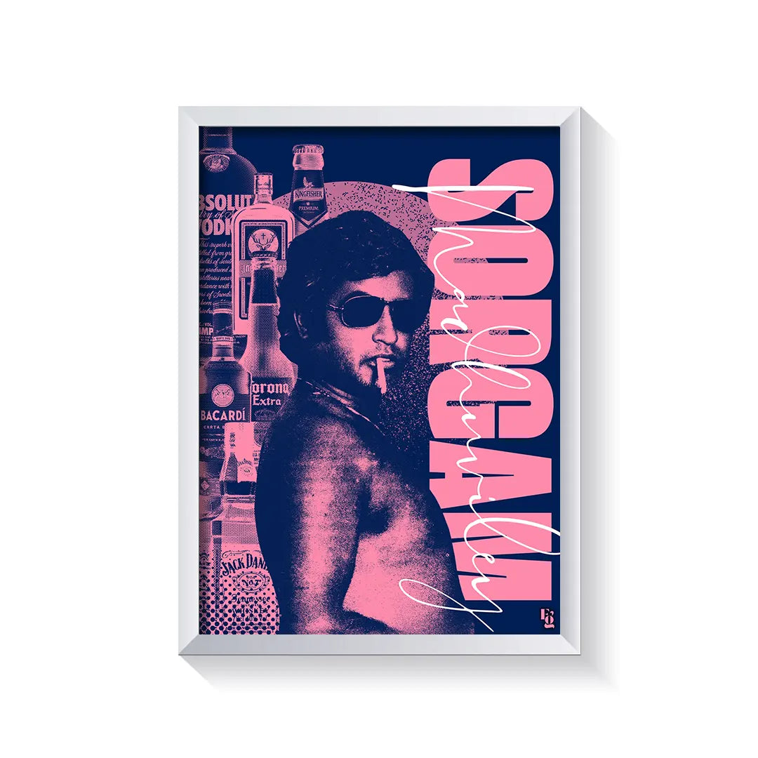 Sorghum madhuviley Rajinikanth Vintage frame white