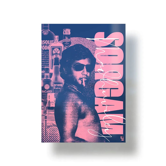 Sorghum madhuviley Rajinikanth Vintage metal poster 1