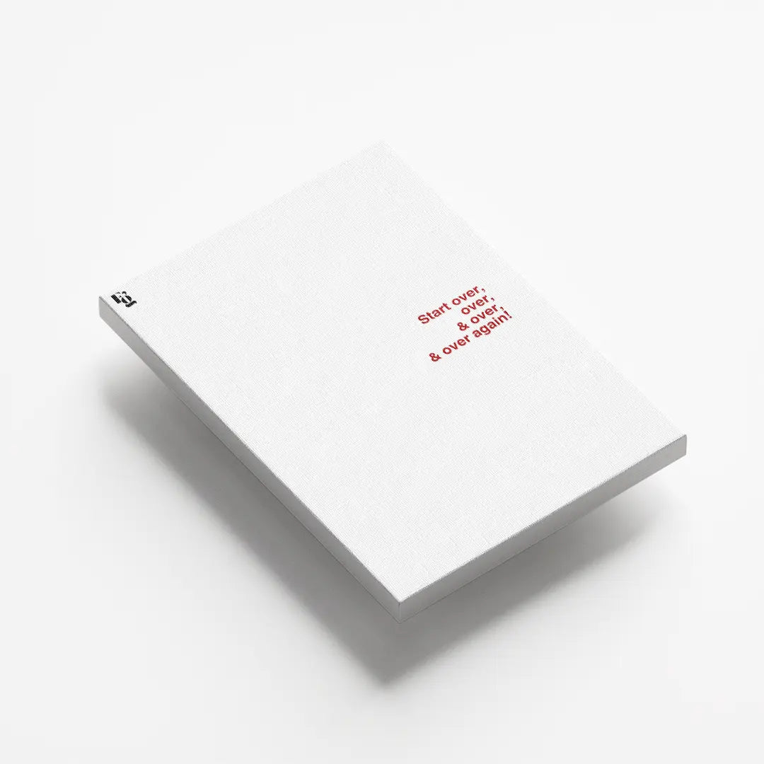 Start Over Typography canvas 5