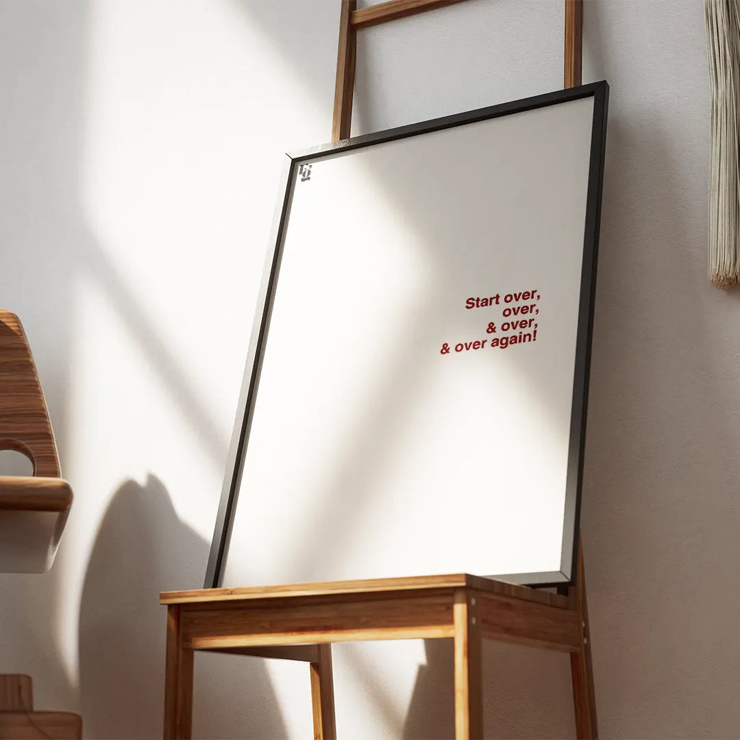 Start Over Typography frame 2