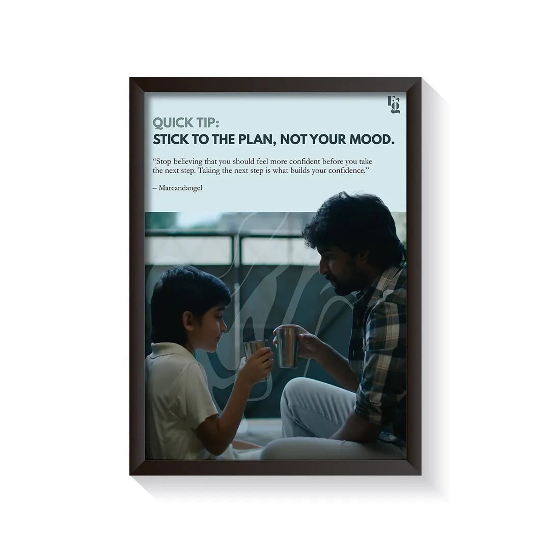Stick To The Plan frame black