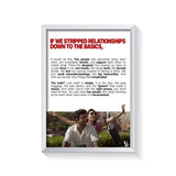 Stripped Relationships frame white