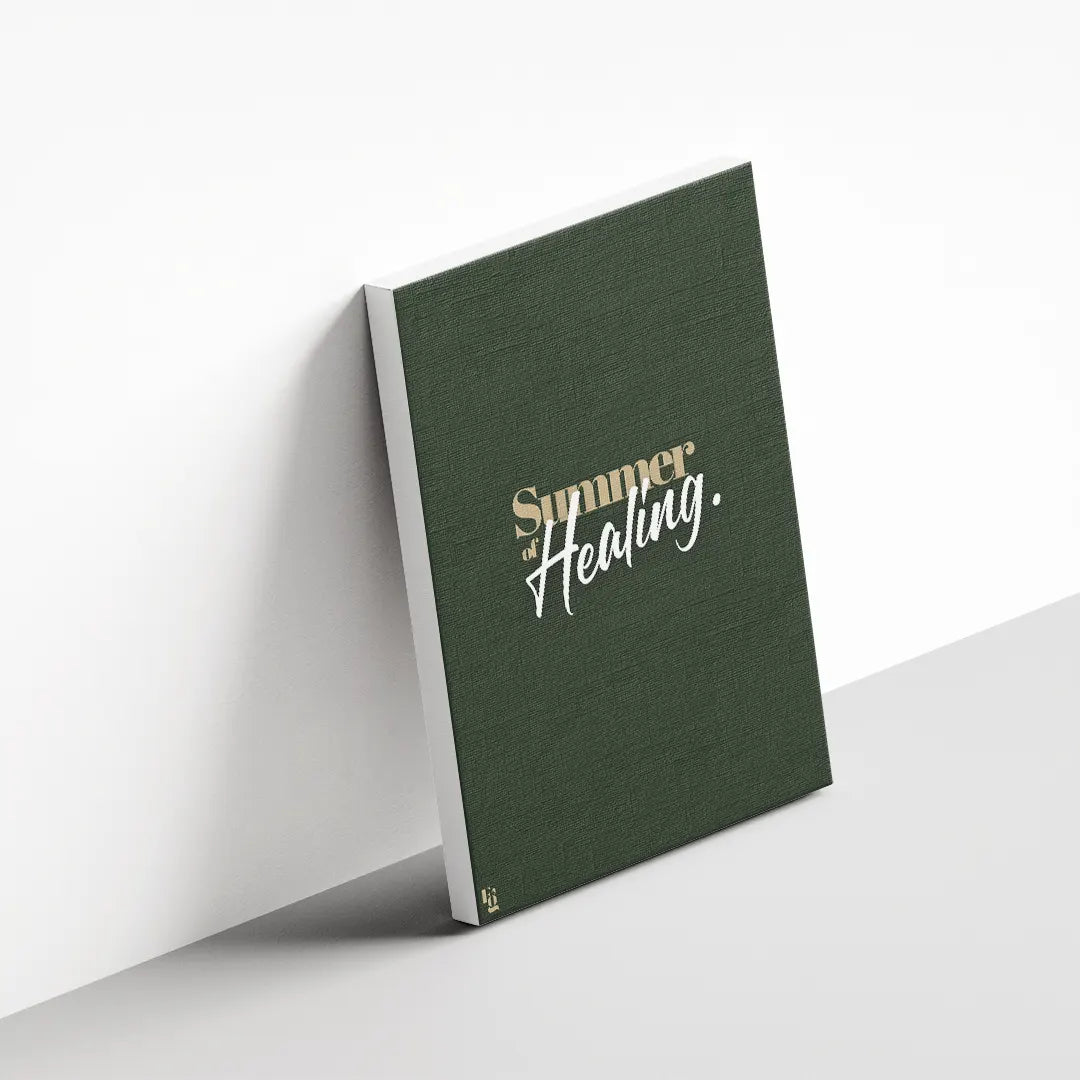 Summer Of Healing Typography canvas 3