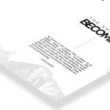 The Shape Of Becoming Typography art poster 3