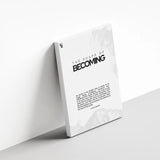 The Shape Of Becoming Typography canvas 3