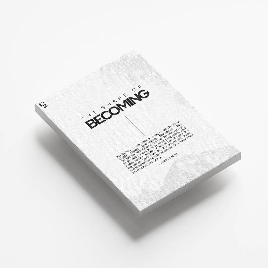 The Shape Of Becoming Typography canvas 5