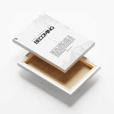 The Shape Of Becoming Typography canvas 6