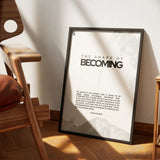 The Shape Of Becoming Typography frame 1