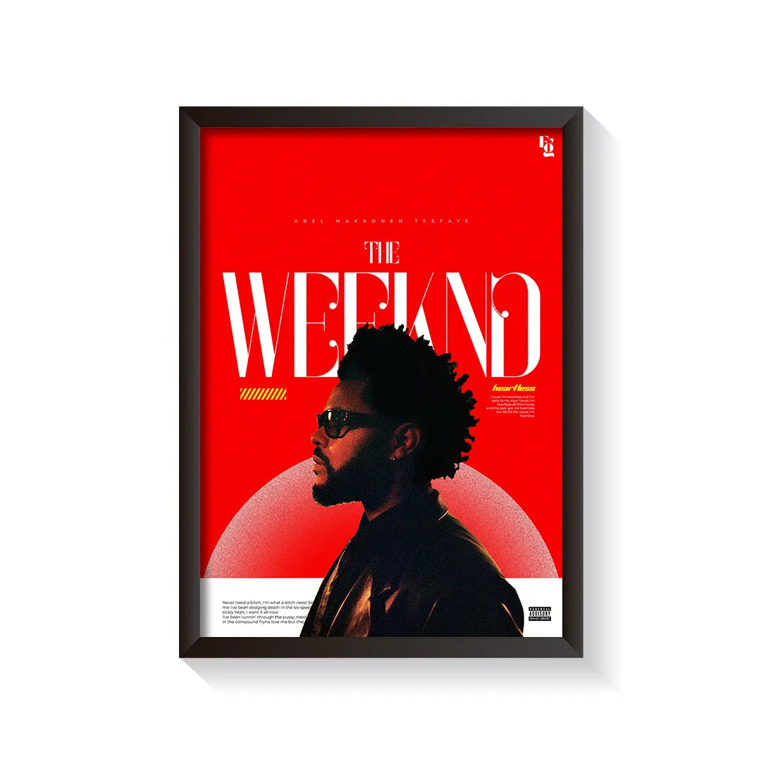 The Weeknd frame black