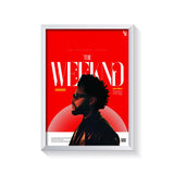 The Weeknd frame white