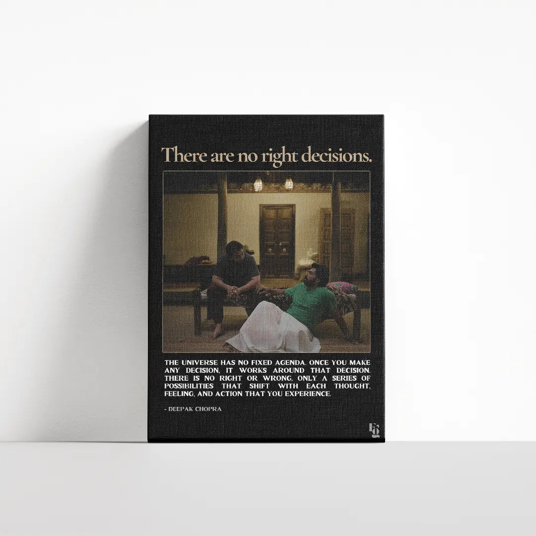 There Are No Right Decisions canvas 4