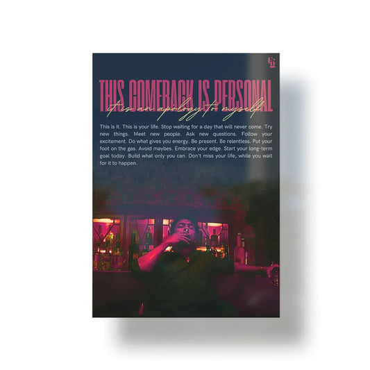 this comeback is personal retro surya metal poster 1