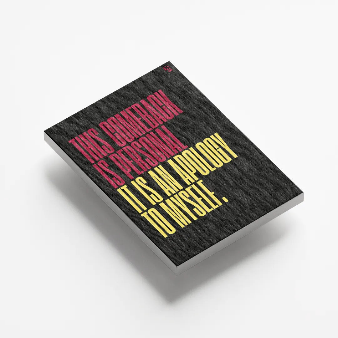 This Comeback Is Personal Typography canvas 5