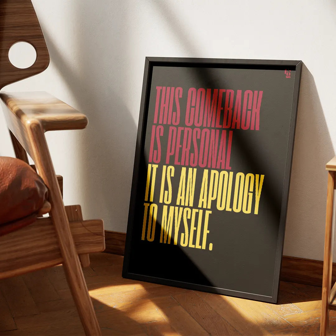 This Comeback Is Personal Typography frame 1