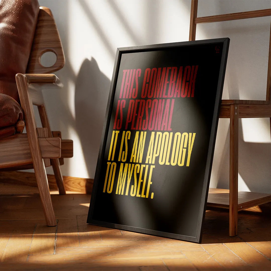 This Comeback Is Personal Typography frame 3