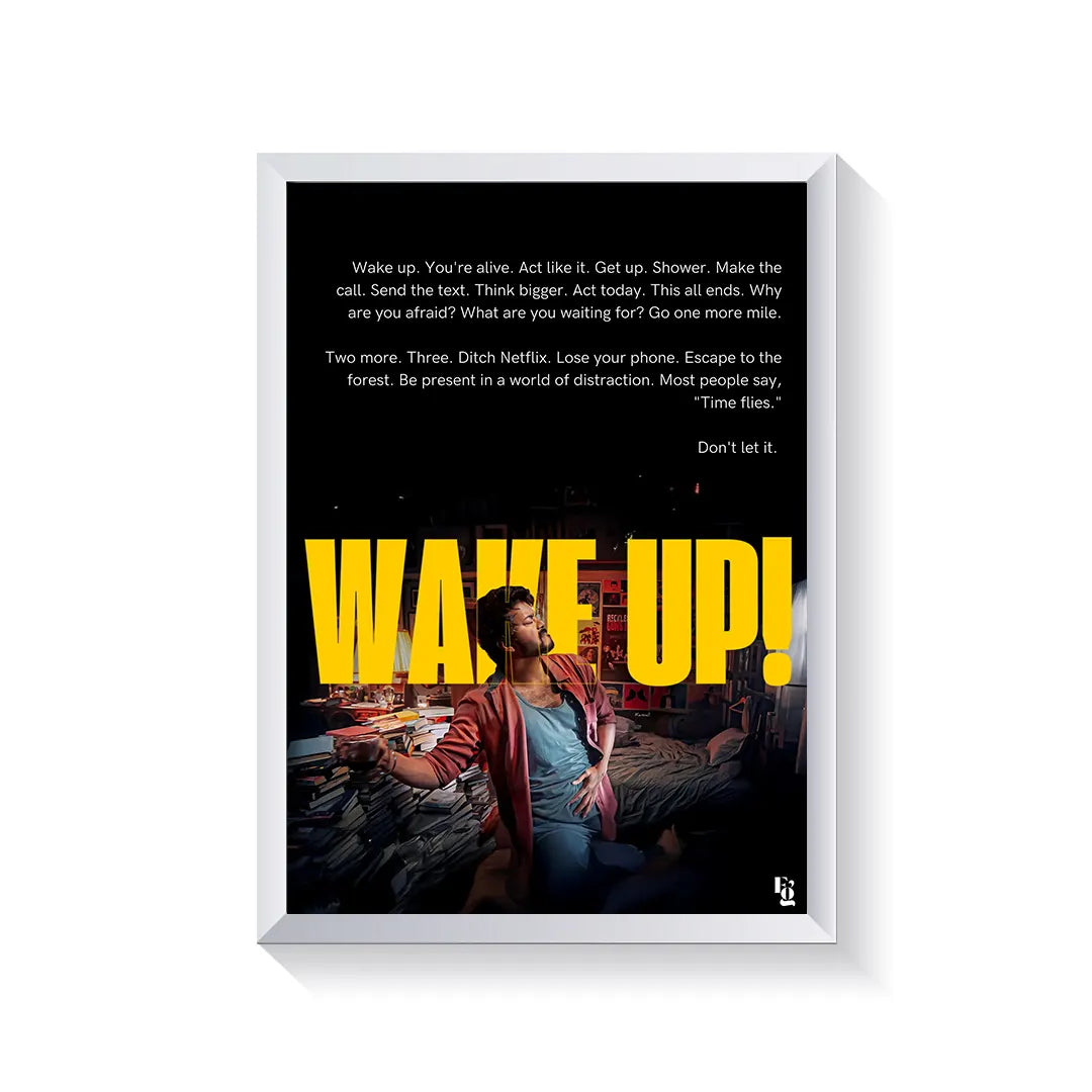 Wake up Master Vijay frame white