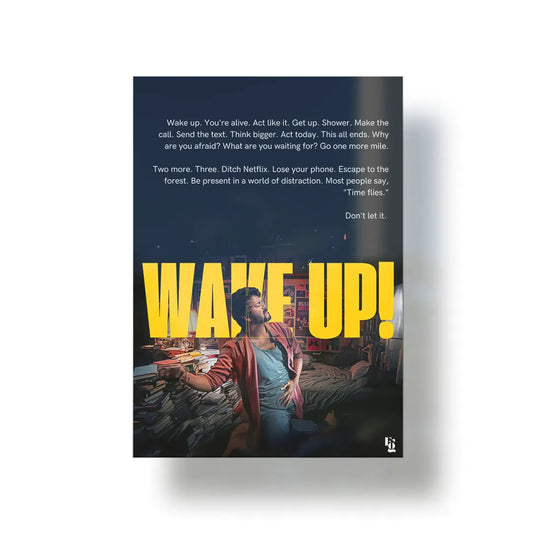 Wake up Master Vijay metal poster 1