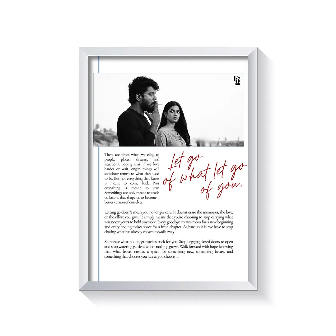 What Let Go Of You frame white