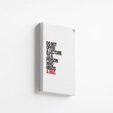 Who Needs A Hug Typography canvas 2