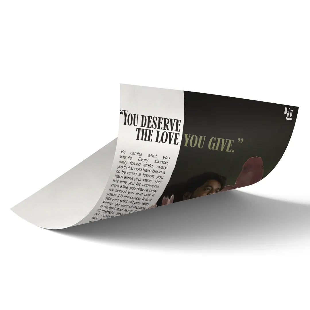 You Deserve The Love art poster 2