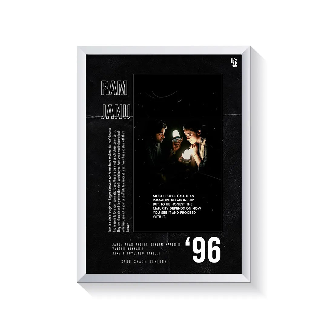 96 frame white