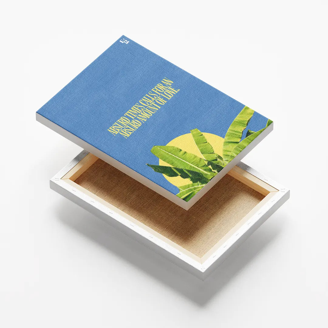 Absurd Amount Of Love Typography canvas 6
