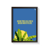 Absurd Amount Of Love Typography frame black