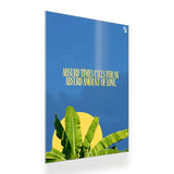 Absurd Amount Of Love Typography metal poster 2