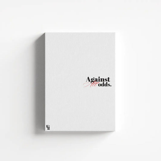 Against All Odds Typography canvas 1