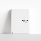 Against All Odds Typography canvas 4