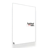 Against All Odds Typography metal poster 2