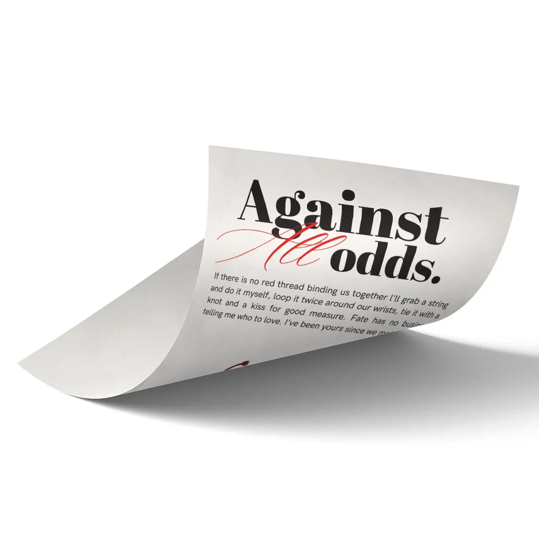 Against All Odds V2 art poster 2