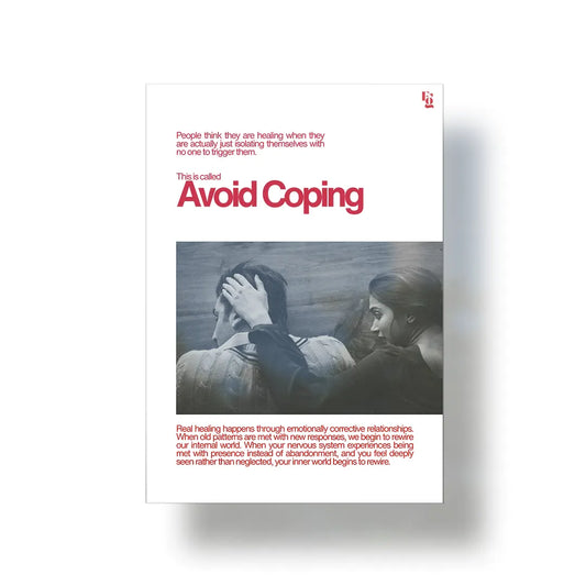 Avoid Coping V2 metal poster 1