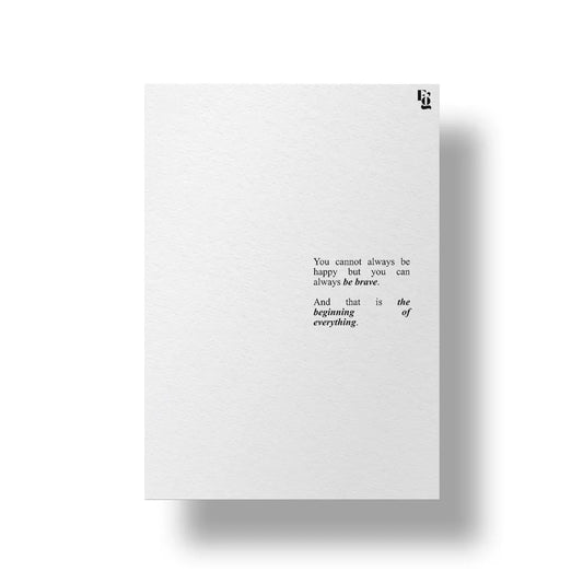 Be Brave art poster 1