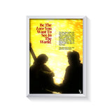 Be The Love frame white