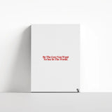 Be The Love Typography canvas 4
