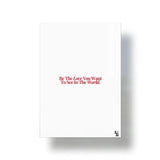 Be The Love Typography metal poster 1