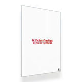 Be The Love Typography metal poster 2
