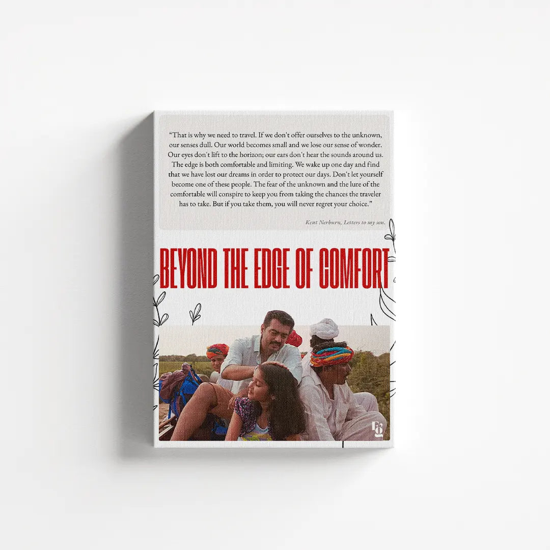 Beyond The Edge Of Comfort canvas 1