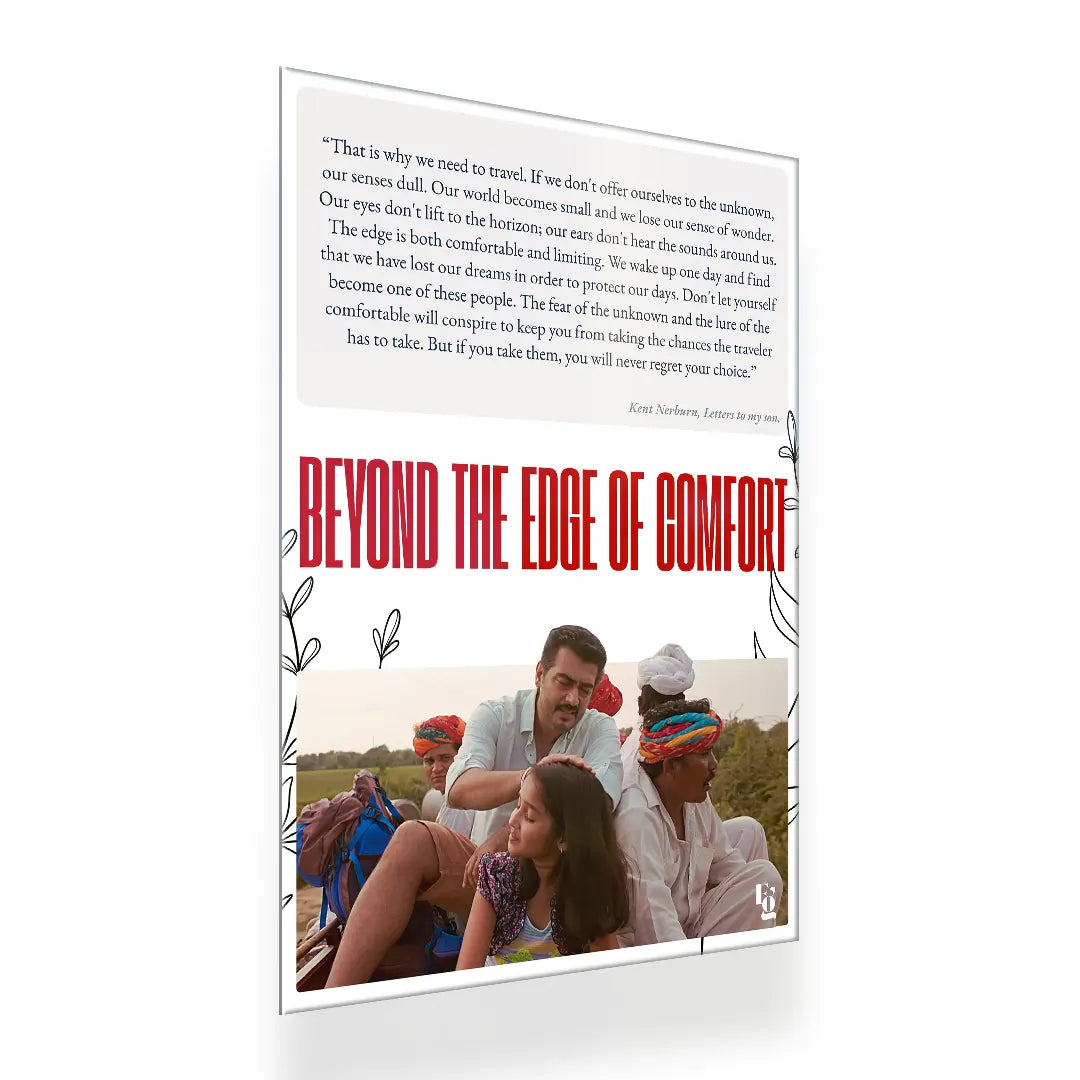 Beyond The Edge Of Comfort metal poster 2