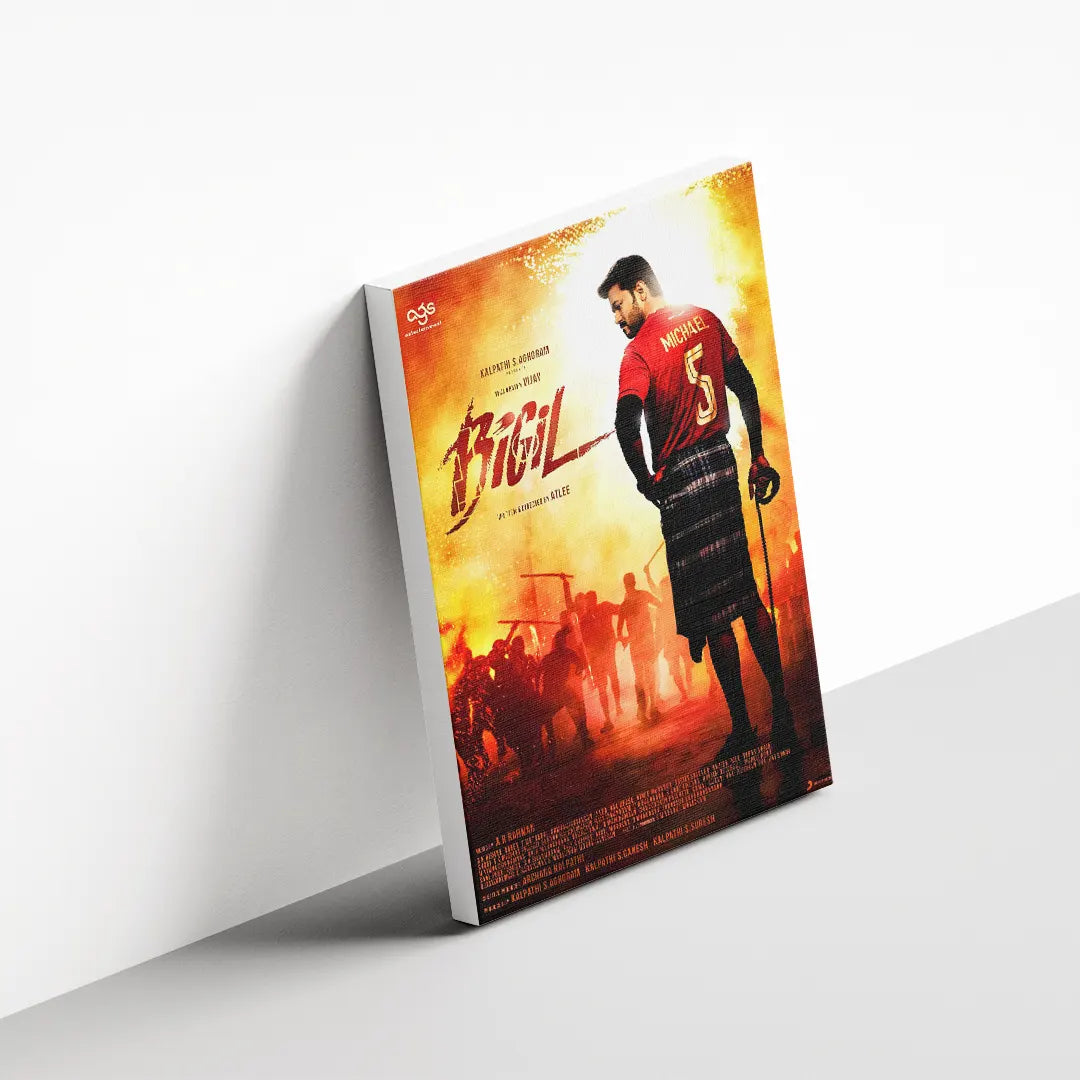 Bigil 2019 V1 Original Movie canvas 3