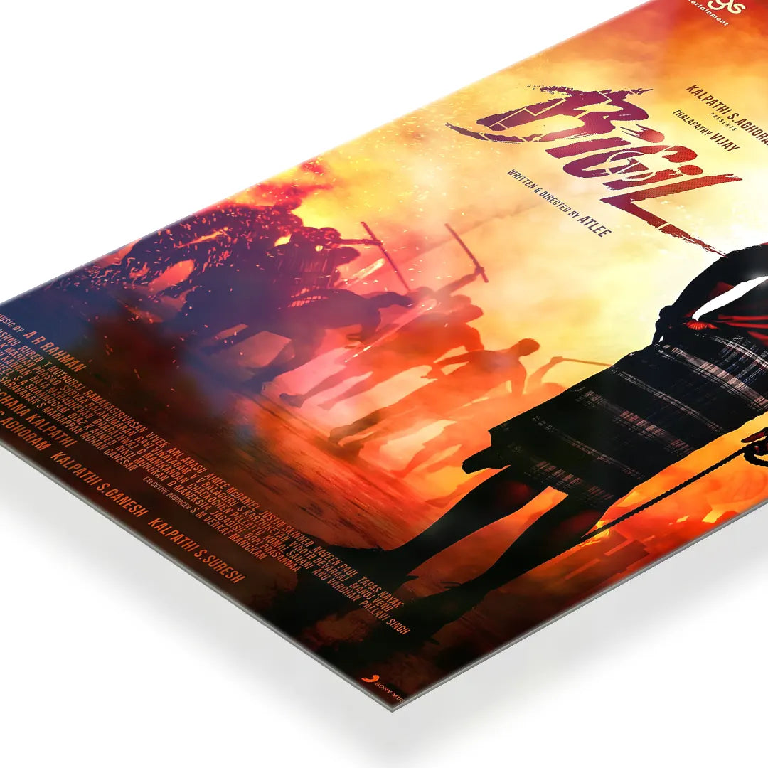 Bigil 2019 V1 Original Movie metal poster 3