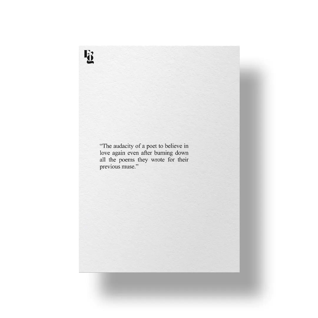 Burning Down All The Poems art poster 1