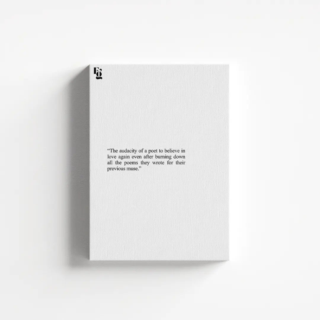 Burning Down All The Poems canvas 1